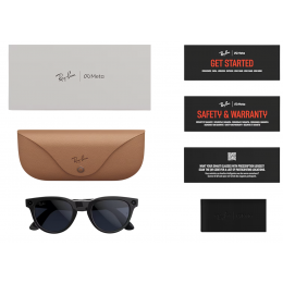 Умные очки Ray-Ban Meta* Headliner Gen 2 Shiny Black, Фотохромные линзы Graphite Green Transitions (RW4013), размер M